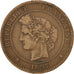 Monnaie, France, Cérès, 10 Centimes, 1897, Paris, TTB, Bronze, KM:815.1