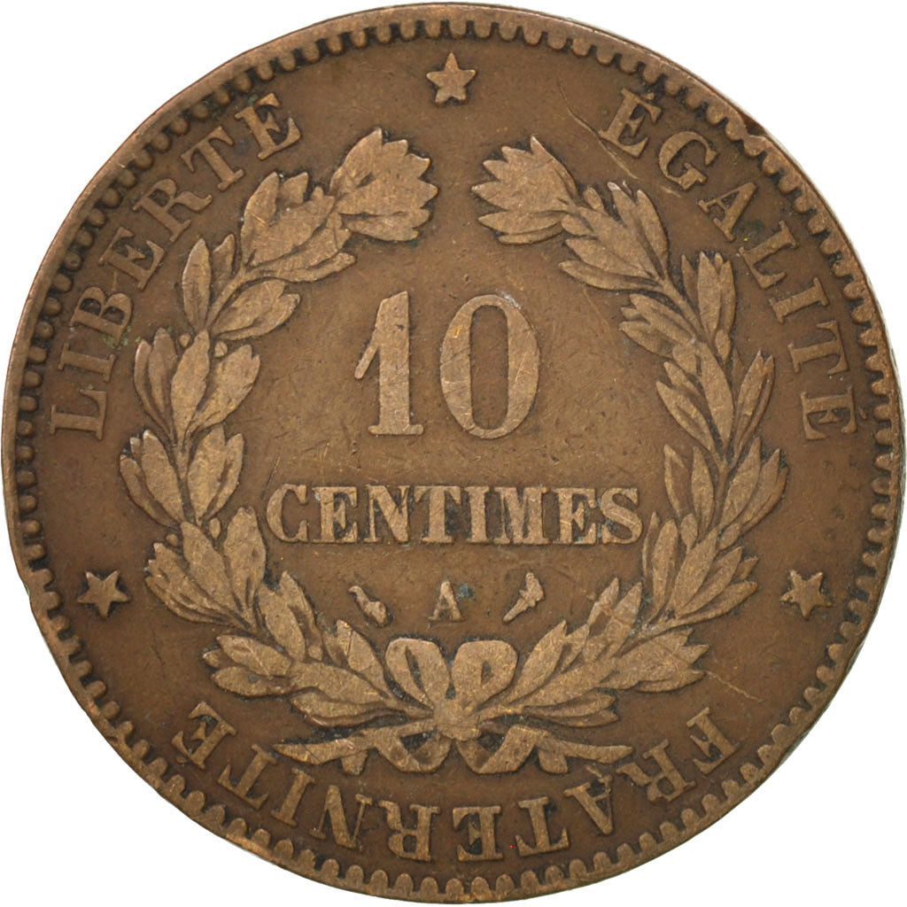 Monnaie, France, Cérès, 10 Centimes, 1897, Paris, TTB, Bronze, KM:815.1