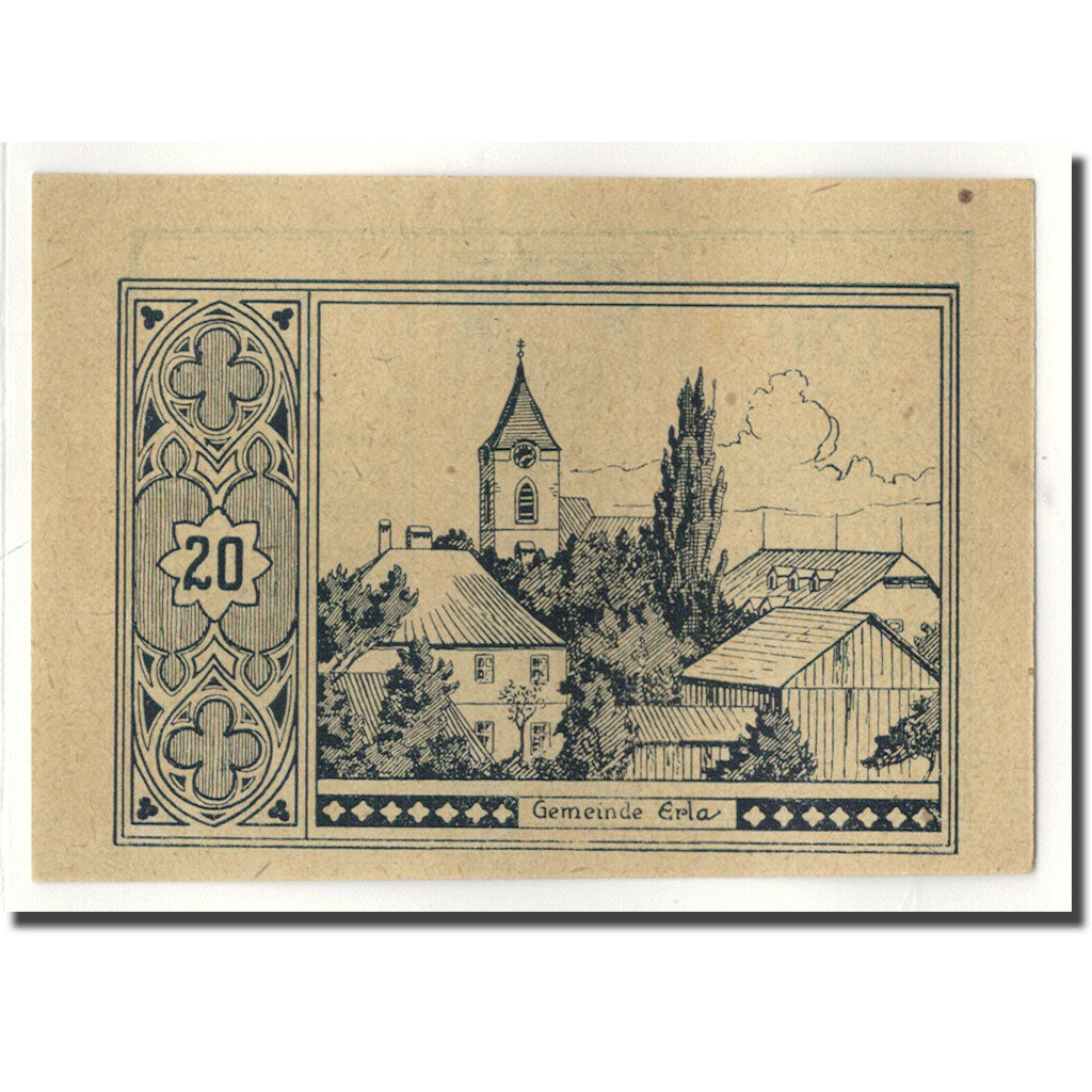 Geldschein, Österreich, Erla, 20 Heller, Eglise, 1920, UNZ-, Mehl:180 e