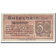 Banknote, Germany, Bonn, 50 Pfennig, paysage, 1918, UNC(63)