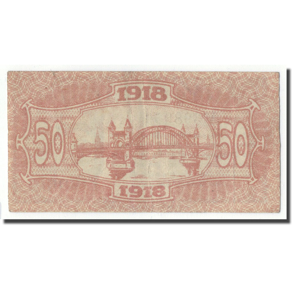Banknote, Germany, Bonn, 50 Pfennig, paysage, 1918, UNC(63)