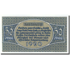 Banknote, Germany, Bonn, 50 Pfennig, personnage, 1920, UNC(63), Mehl:74.6c