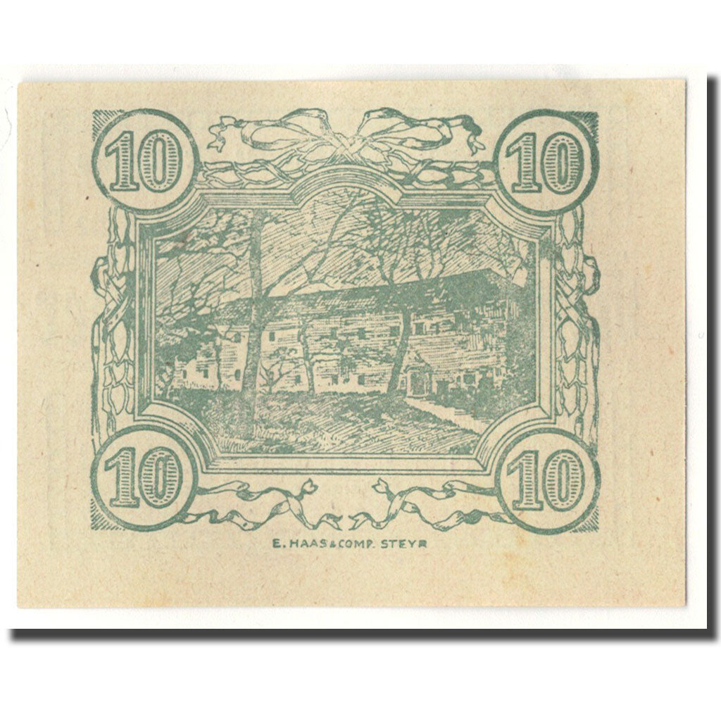 Banknote, Austria, Behamberg, 10 Heller, paysage, 1920, 1920-06-17, UNC(63)