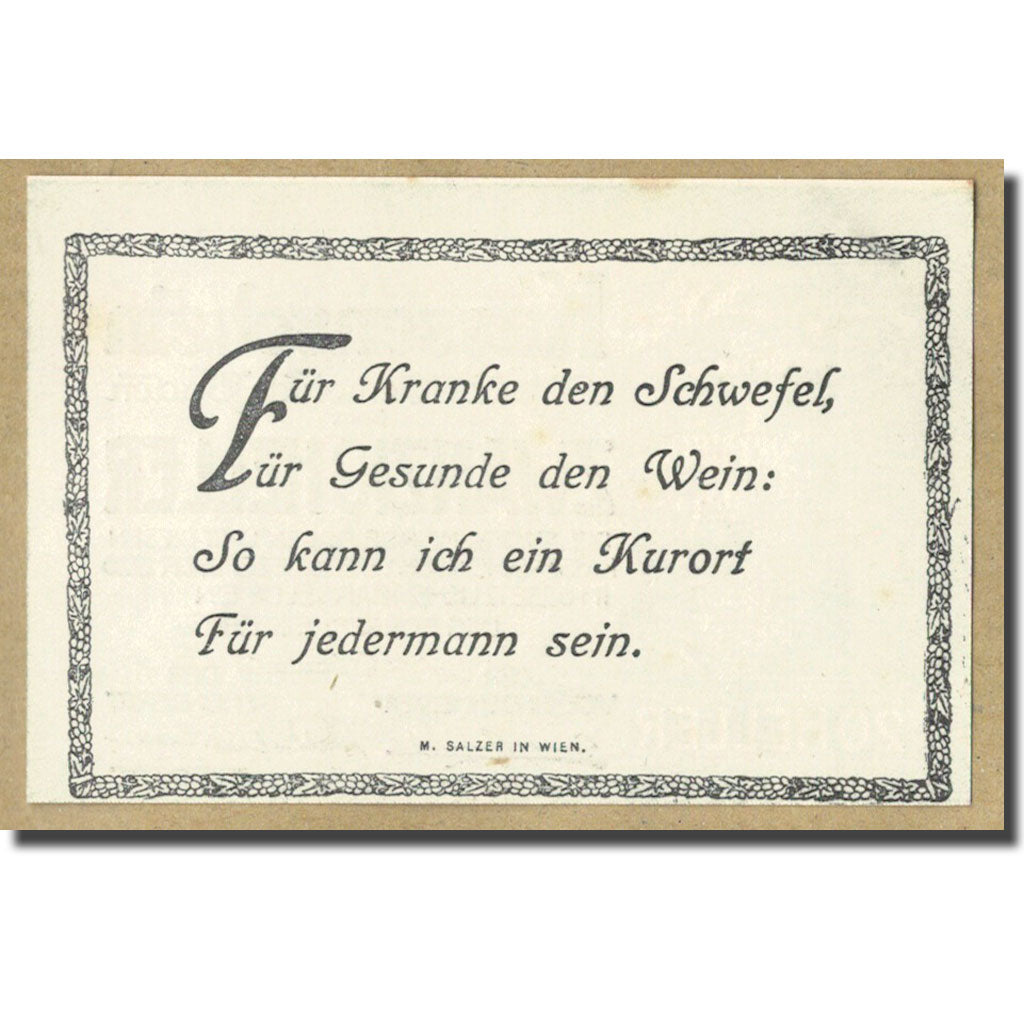 Geldschein, Österreich, Baden, 20 Heller, paysage, 1920, 1920-12-31, UNZ-