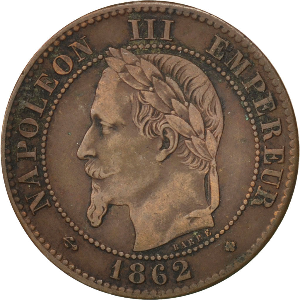 Coin, France, Napoleon III, Napoléon III, 2 Centimes, 1862, Strasbourg