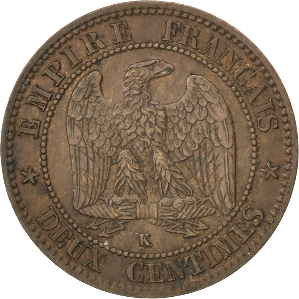 Monnaie, France, Napoleon III, Napoléon III, 2 Centimes, 1862, Bordeaux, TTB+