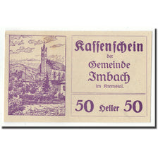 Banknote, Austria, Imbach, 50 Heller, paysage, 1920, UNC(63), Mehl:FS 404 IIa