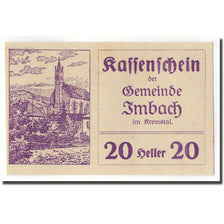 Banknote, Austria, Imbach, 20 Heller, paysage, 1920, UNC(63), Mehl:FS 404 IIa