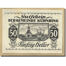 Banknote, Austria, Kuhnring, 50 Heller, paysage, 1920, UNC(63), Mehl:FS 489f