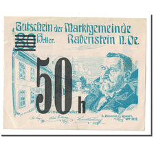 Banknote, Austria, Rabenstein, 50 Heller, paysage 4, 1920, 1920-04-19, UNC(63)