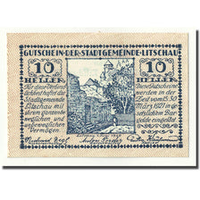 Banknote, Austria, Litschau, 10 Heller, paysage, 1920, 1920-06-01, UNC(63)