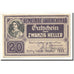 Banknote, Austria, Laakirchen, 20 Heller, portrait, 1920, UNC(63), Mehl:FS 494b