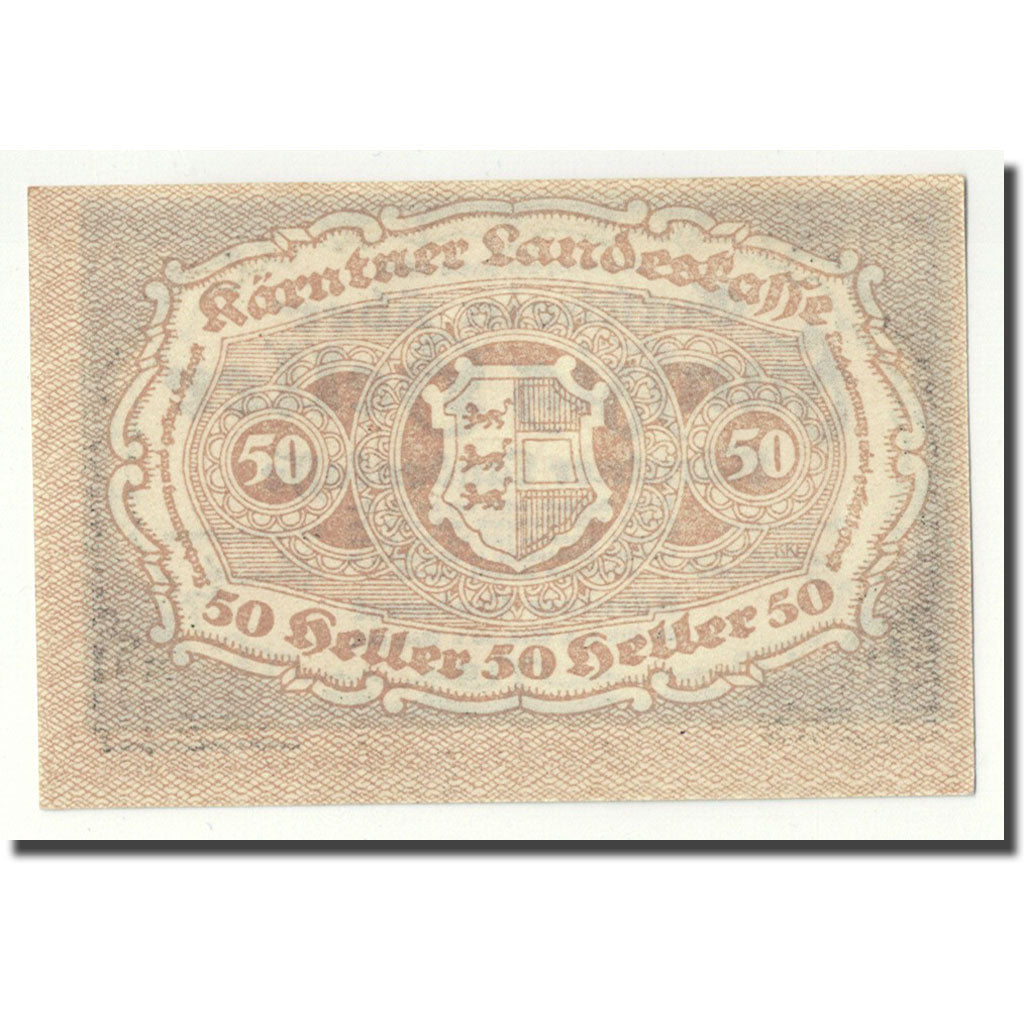 Geldschein, Österreich, Kärntner, 50 Heller, Ecusson, 1920, 1920-03-01, UNZ-