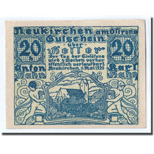 Banknote, Austria, Neukirchen, 20 Heller, paysage, 1920, 1920-05-05, UNC(63)
