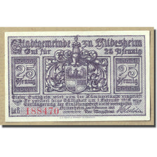 Banknote, Germany, Hildesheim, 25 Pfennig, Ecusson, 1918, 1918-10-18, UNC(63)