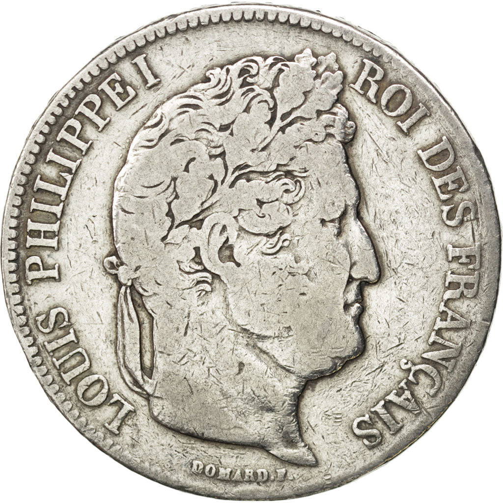 Coin, France, Louis-Philippe, 5 Francs, 1832, Paris, VF(20-25), Silver