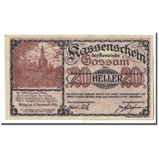 Banknote, Austria, Gossam, 20 Heller, Eglise, UNC(63), Mehl:FS 252b