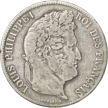 Coin, France, Louis-Philippe, 5 Francs, 1837, Paris, VF(30-35), Silver
