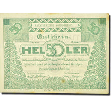 Banknote, Austria, Konigswiesen, 50 Heller, lapin, 1920, 1920-04-06, UNC(63)
