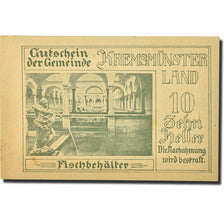 Banknote, Austria, Kremsmunster, 10 Heller, paysage, 1920, 1920-12-31, UNC(63)