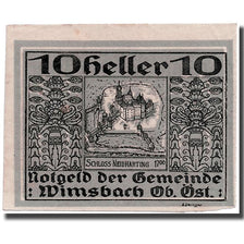 Banconote, Austria, Wimsbach, 10 Heller, château, SPL, Mehl:1240