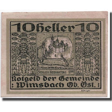 Banknote, Austria, Wimsbach, 10 Heller, chateau 1, UNC(63), Mehl:1240