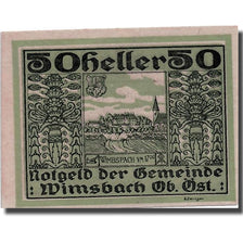 Banknote, Austria, Wimsbach, 50 Heller, paysage 1, UNC(63), Mehl:1240