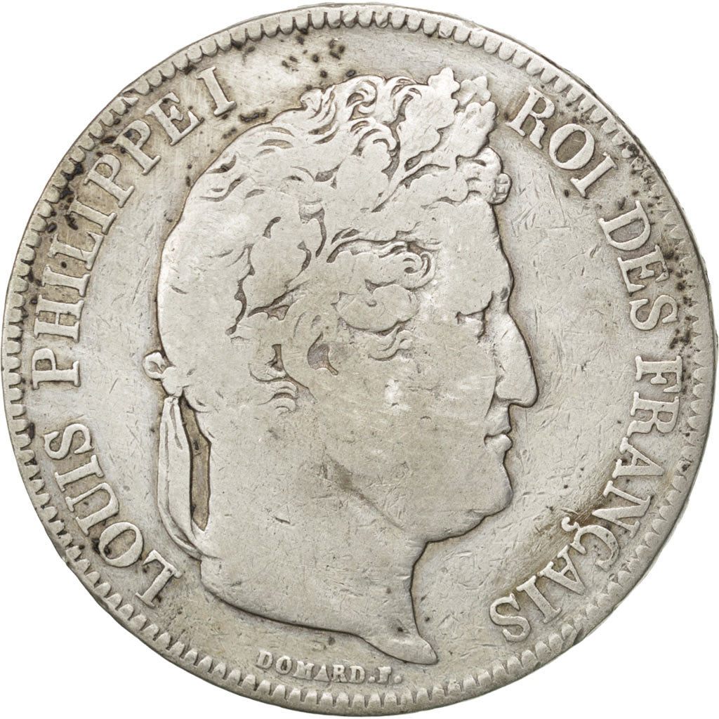 Monnaie, France, Louis-Philippe, 5 Francs, 1833, Rouen, TB, Argent, KM:749.2