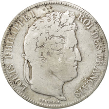 Monnaie, France, Louis-Philippe, 5 Francs, 1833, Rouen, TB, Argent, KM:749.2