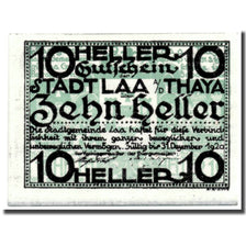 Billet, Autriche, Laa a/d Thaya, 10 Heller, graphique, SPL