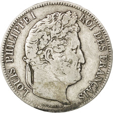Coin, France, Louis-Philippe, 5 Francs, 1840, Rouen, EF(40-45), Silver