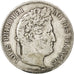 Moneta, Francia, Louis-Philippe, 5 Francs, 1840, Rouen, BB, Argento, KM:749.2