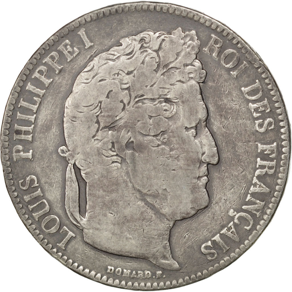 Monnaie, France, Louis-Philippe, 5 Francs, 1842, Rouen, TB, Argent, KM:749.2
