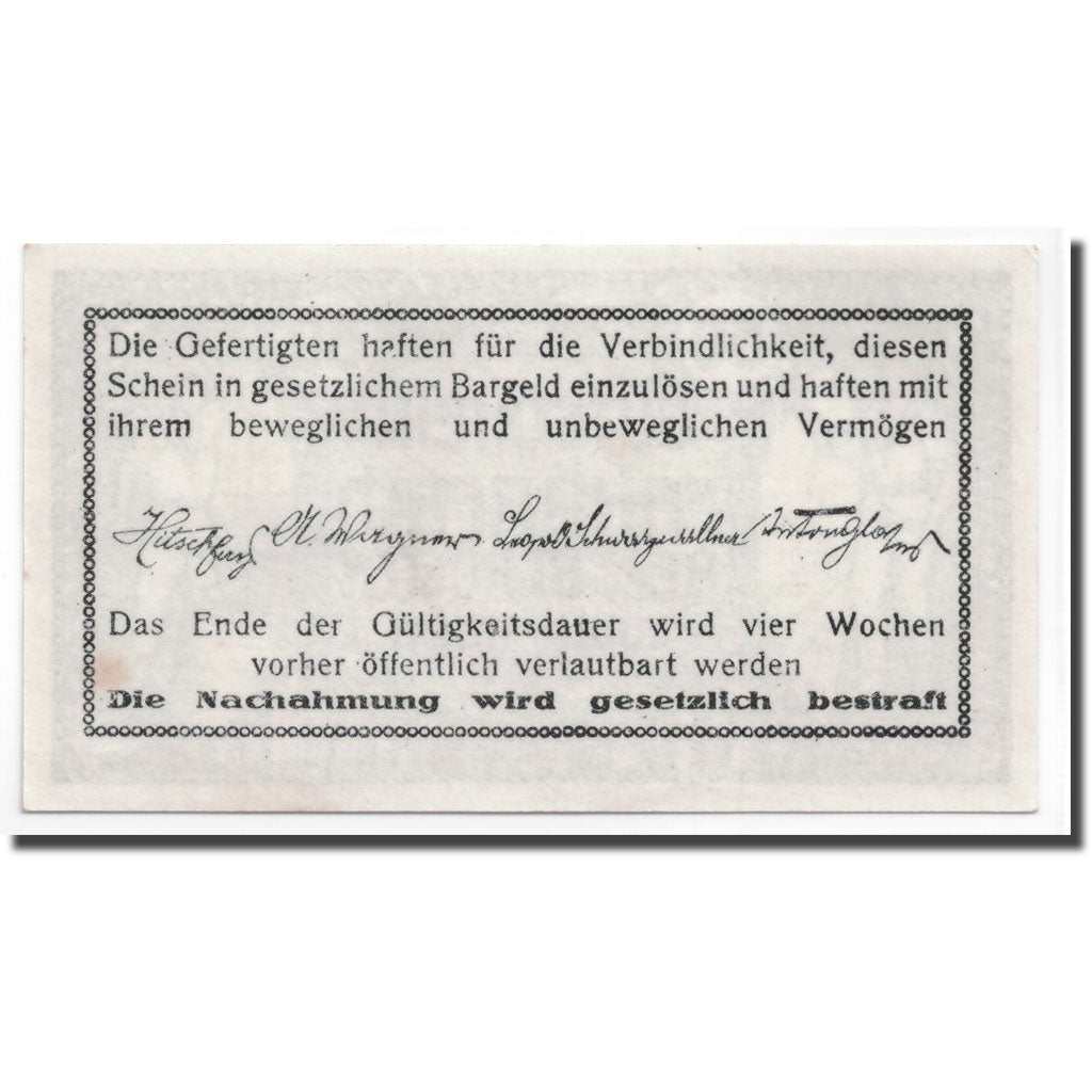 Geldschein, Österreich, Fahrafeld, 50 Heller, personnage, 1920, 1920-07-01