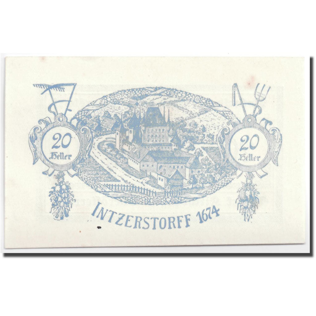 Geldschein, Österreich, Inzersdorf, 20 Heller, paysage, 1920, 1920-05-25, UNZ-