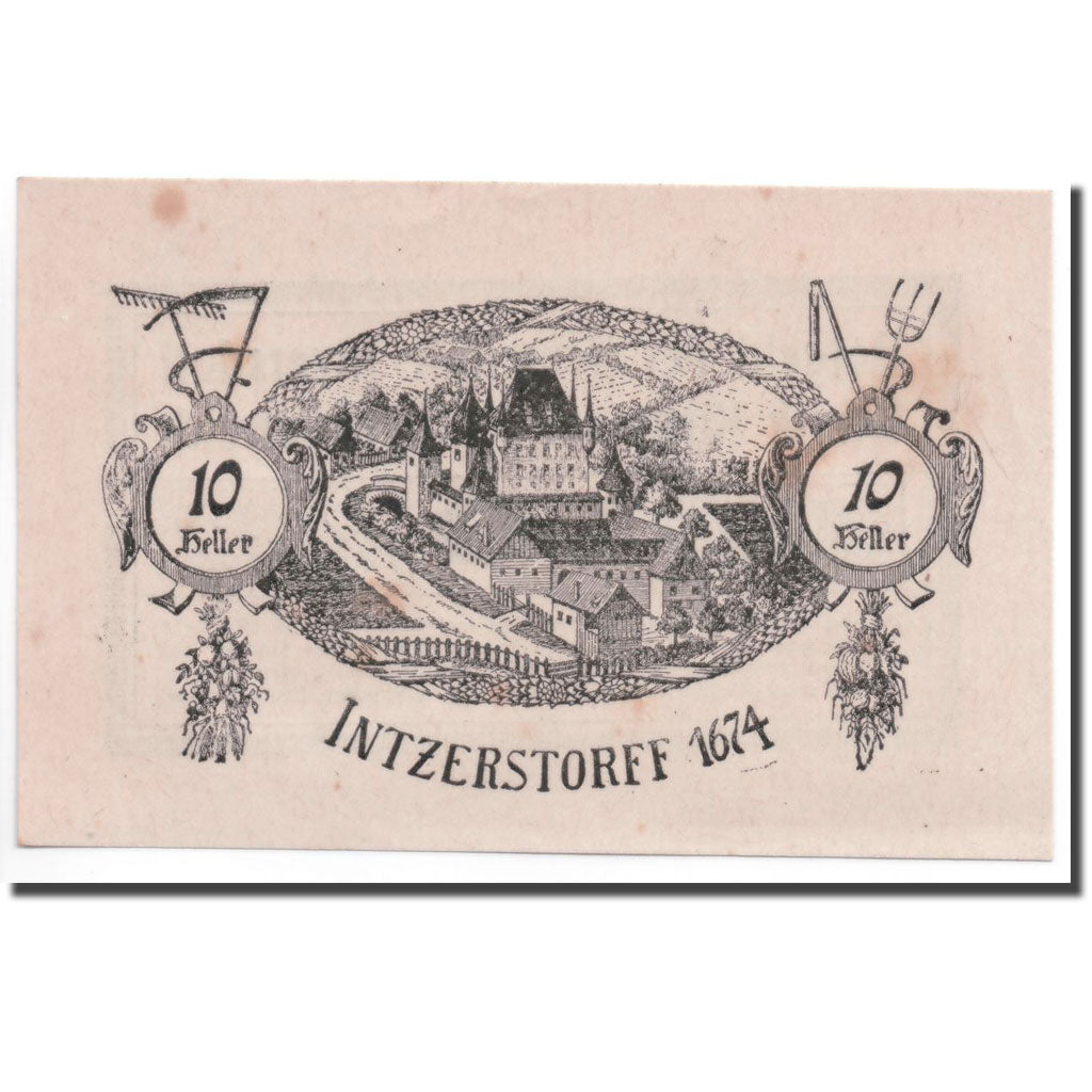 Geldschein, Österreich, Inzersdorf, 10 Heller, paysage, 1920, 1920-05-25, UNZ-