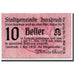 Geldschein, Österreich, Innsbruck, 10 Heller, Ecusson, 1918, 1918-12-01, UNZ-