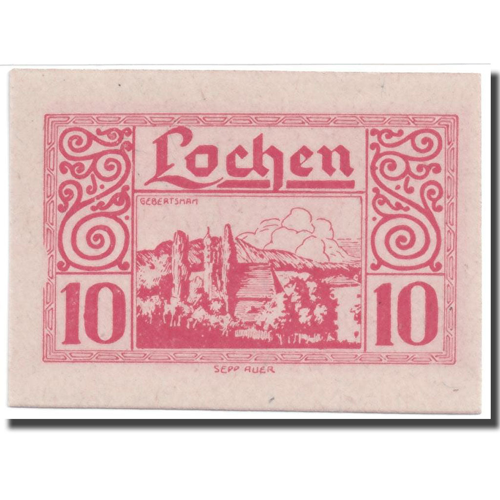 Geldschein, Österreich, Lochen, 10 Heller, paysage, UNZ-, Mehl:559d