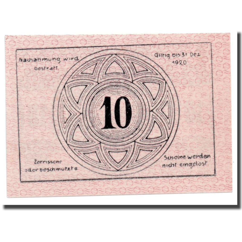Banknote, Austria, Grafenschlag, 10 Heller, paysage, 1920, 1920-12-31, UNC(63)