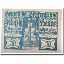 Banknote, Austria, Grafenschlag, 50 Heller, Monument, 1920, 1920-12-31, UNC(63)