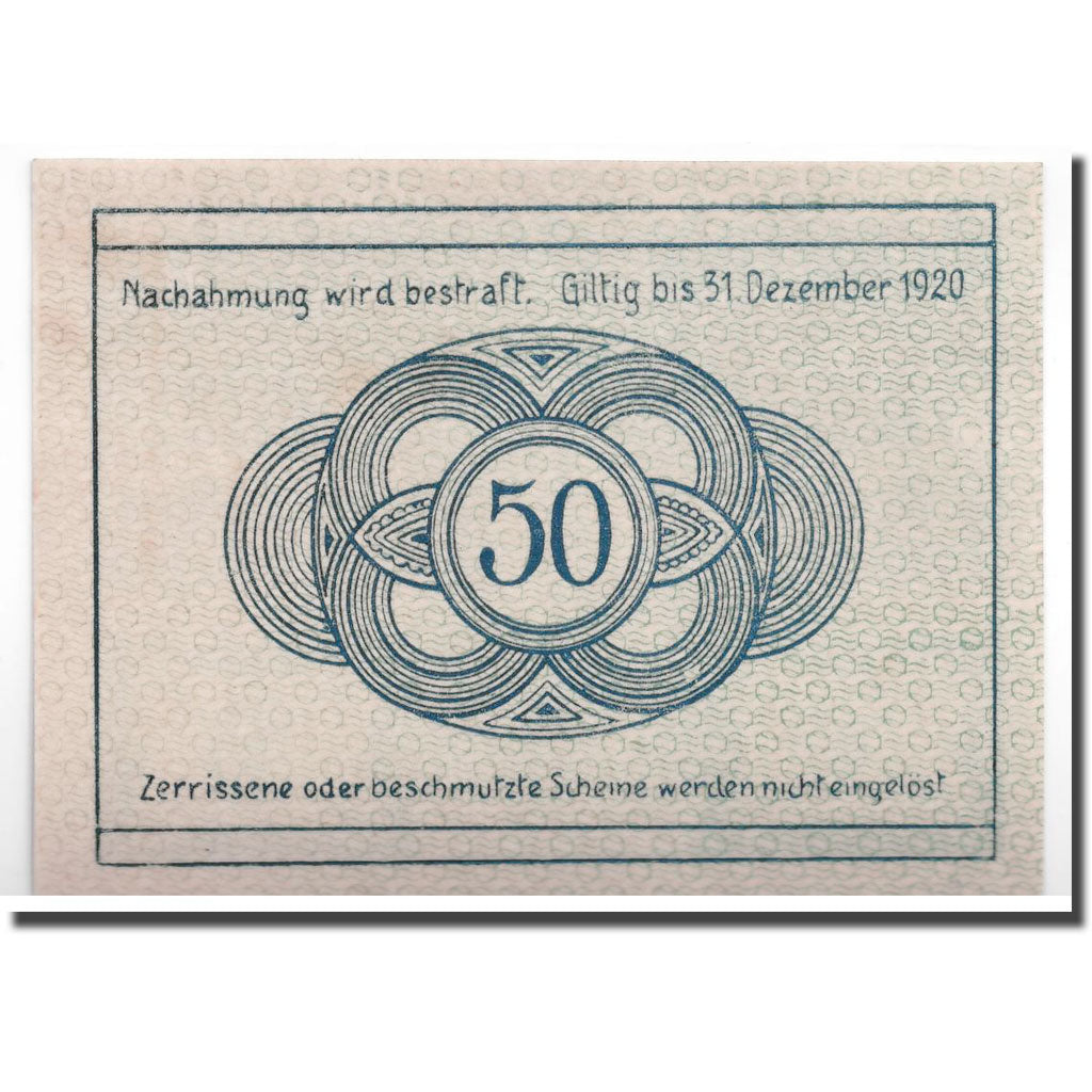 Banknote, Austria, Grafenschlag, 50 Heller, Monument, 1920, 1920-12-31, UNC(63)