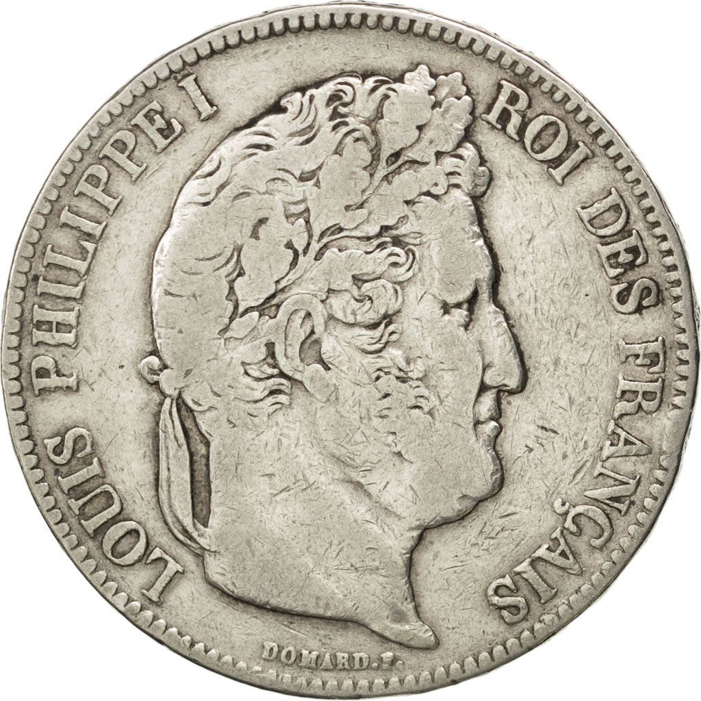 Monnaie, France, Louis-Philippe, 5 Francs, 1832, Lyon, TB, Argent, KM:749.4