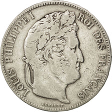 Monnaie, France, Louis-Philippe, 5 Francs, 1832, Lyon, TB, Argent, KM:749.4
