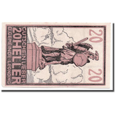 Banknote, Austria, Leonding, 20 Heller, statue, UNC(63), Mehl:513a