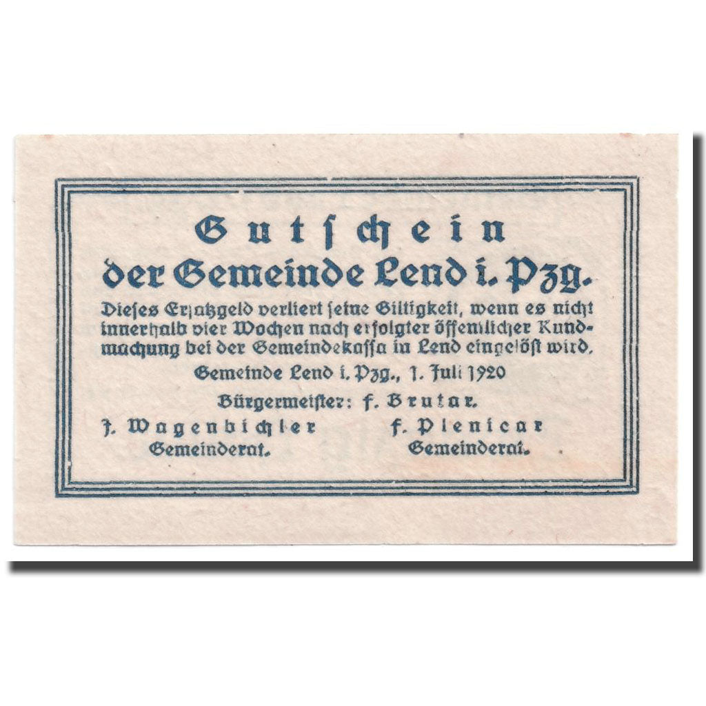 Banknote, Austria, Lend, 20 Heller, graphique, 1920, 1920-06-05, UNC(63)