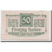 Banknote, Austria, Lend, 50 Heller, graphique, 1920, 1920-06-05, UNC(63)