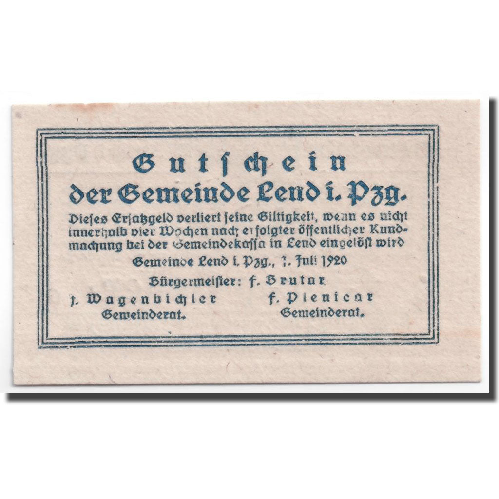 Banknote, Austria, Lend, 50 Heller, graphique, 1920, 1920-06-05, UNC(63)