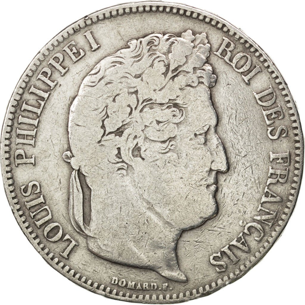 Francia, Louis-Philippe, 5 Francs, 1834, Limoges, B+, Argento, KM:749.6, Gado...