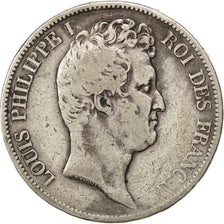 Moneta, Francia, Louis-Philippe, 5 Francs, 1831, Bordeaux, MB+, Argento