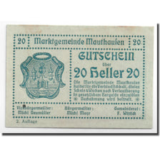 Banknote, Austria, Mauthausen, 20 Heller, personnage, UNC(63), Mehl:601 IIa